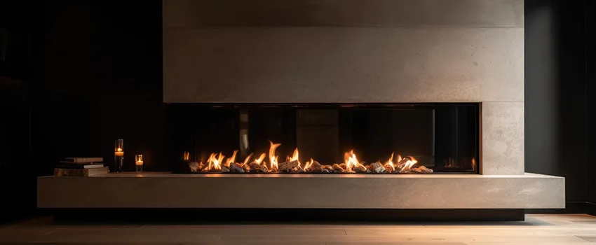 Gas Fireplace Ember Bed Design Services in Franklin, Massachusetts