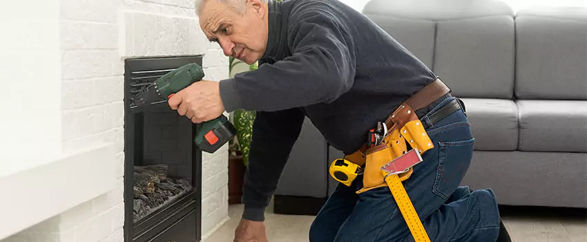 New Indoor Fireplace Installation in Franklin, Massachusetts