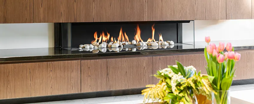 Double-height Fireplace Design Refurbishment in Franklin, Massachusetts