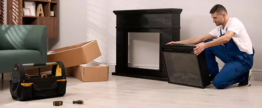 Old Rusted Metal Fireplace Repair And Replacement in Franklin, MA
